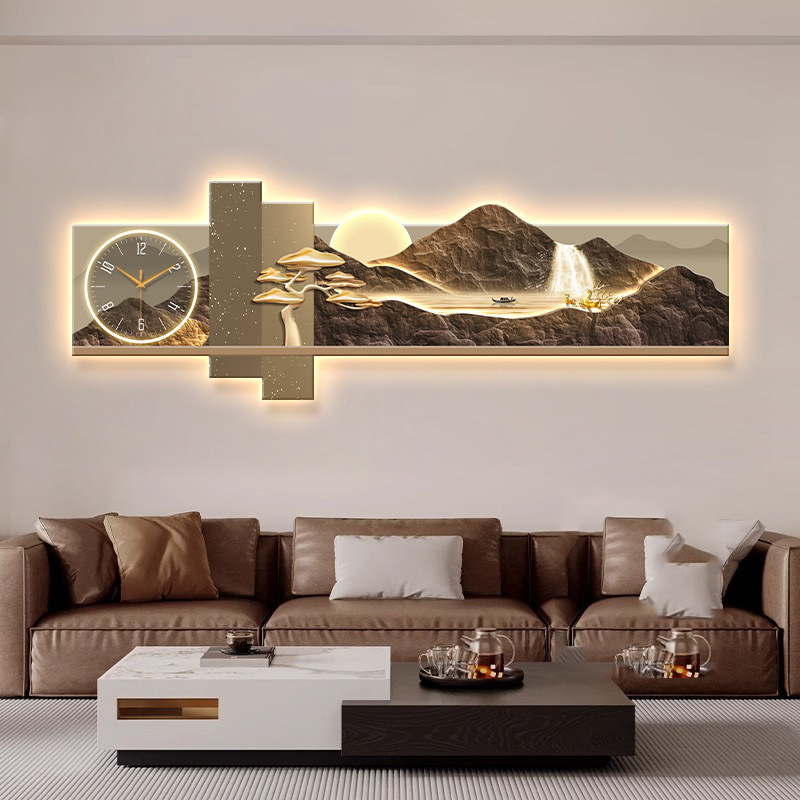 Luxury Lifestyle Design - Grande Horloge Murale Artistique de Luxe