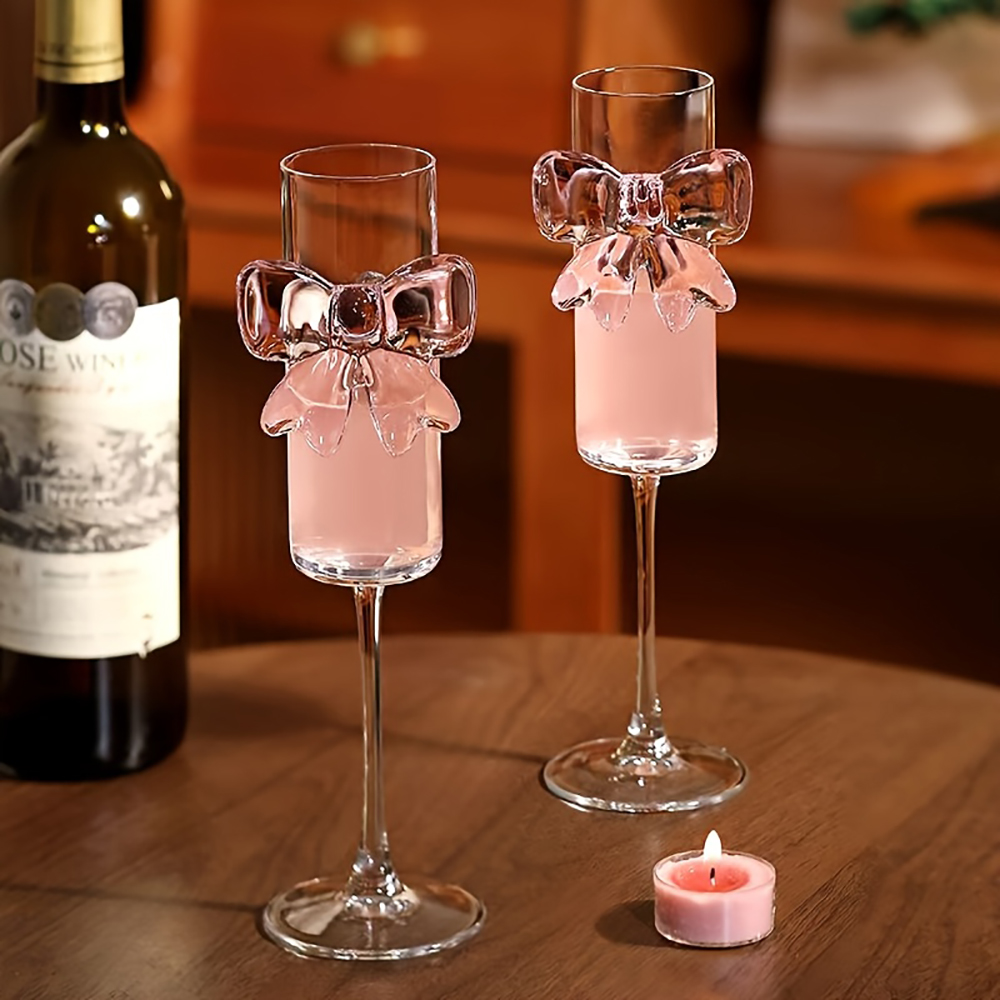 Lot de 1 verre à vin rose créa - Crystal Wine Glass avis et prix