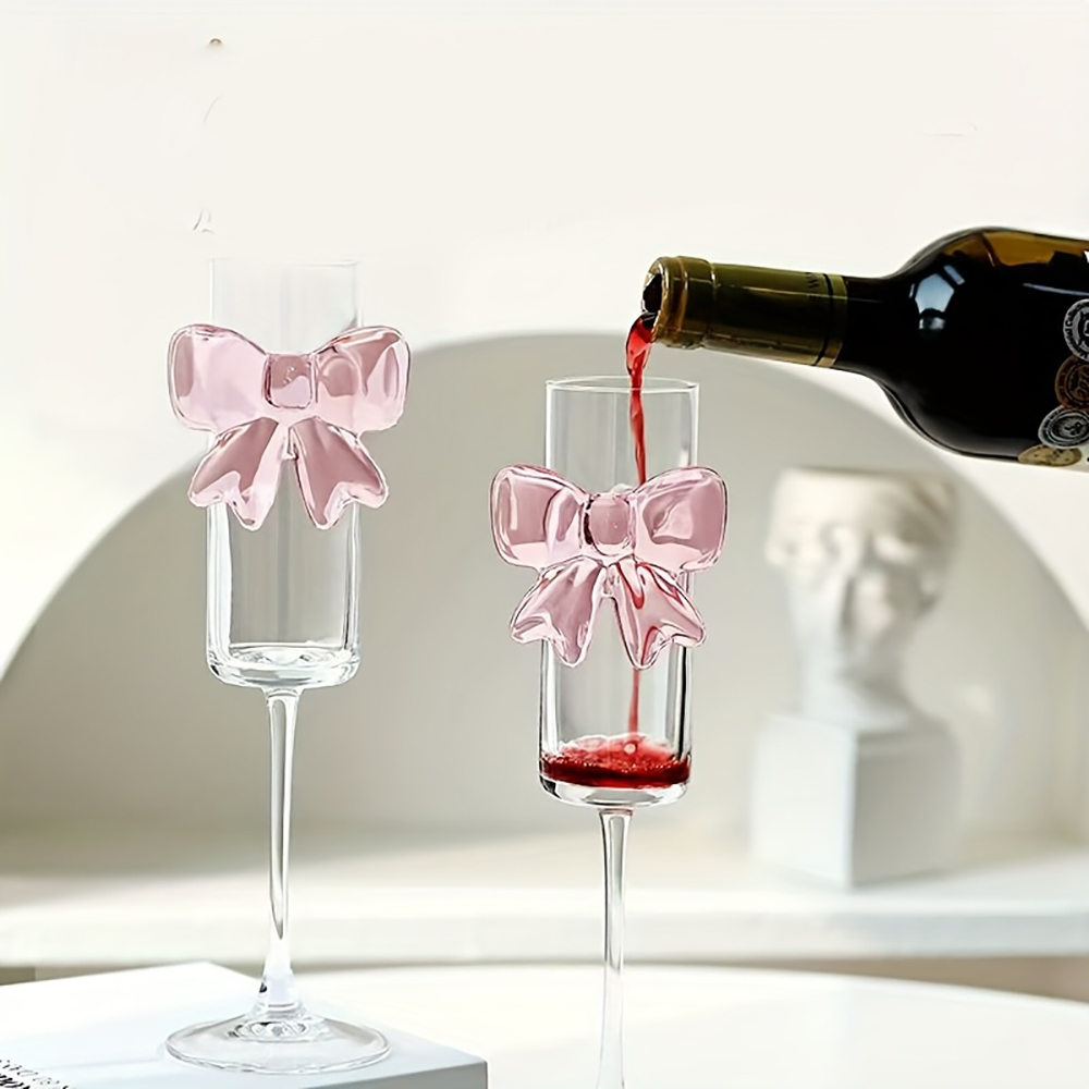 Lot de 1 verre à vin rose créa - Crystal Wine Glass avis et prix