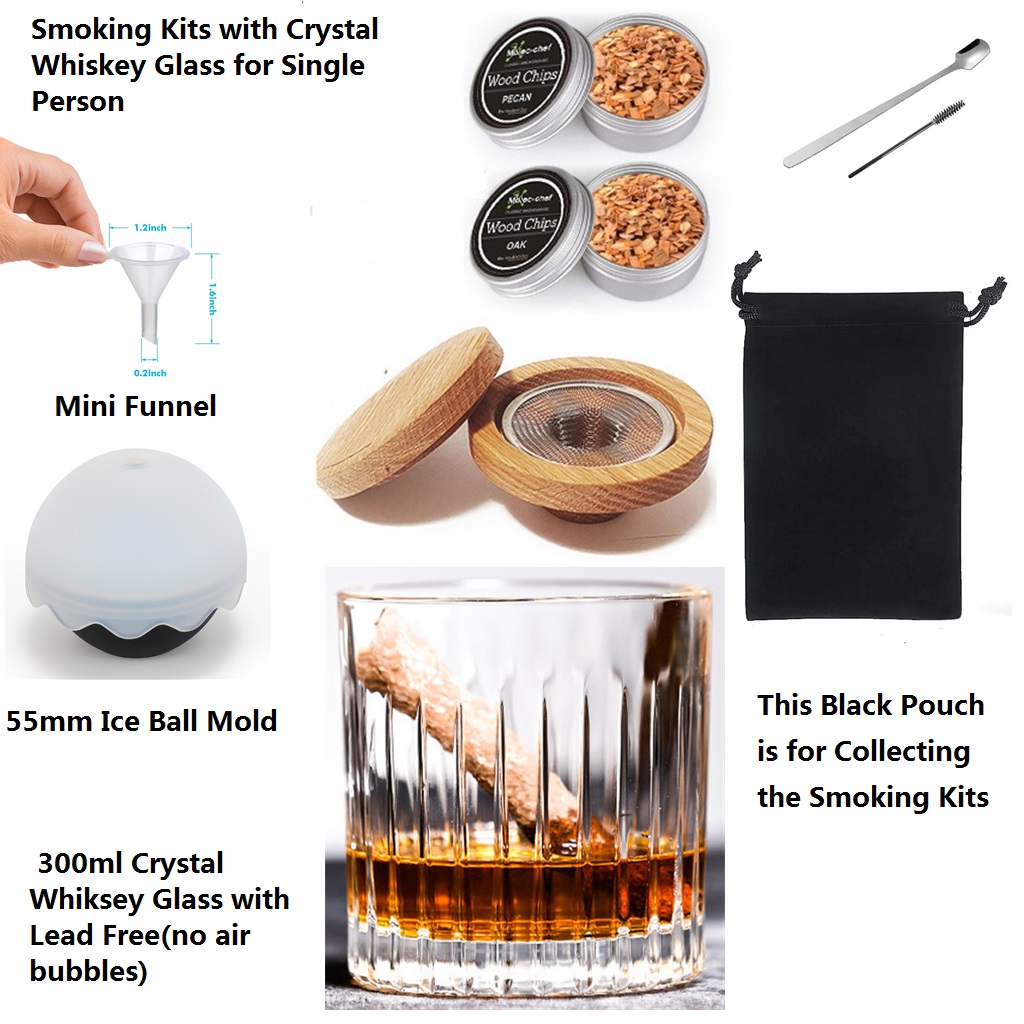Verre à whisky avec kit de fum - Crystal Wine Glass avis et prix